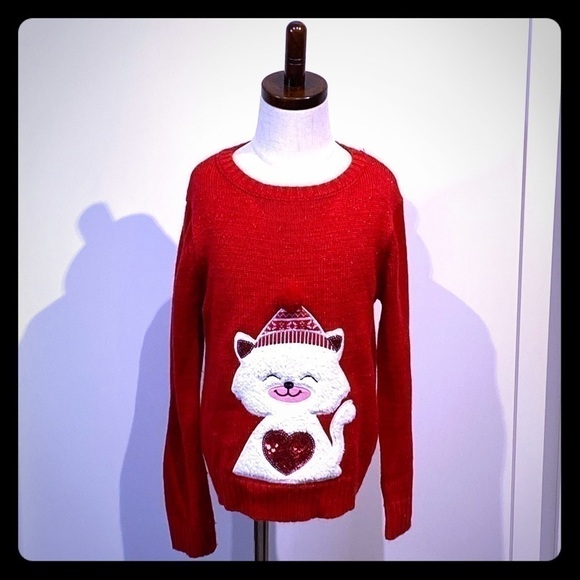 Girls Christmas sweater - Picture 1 of 4